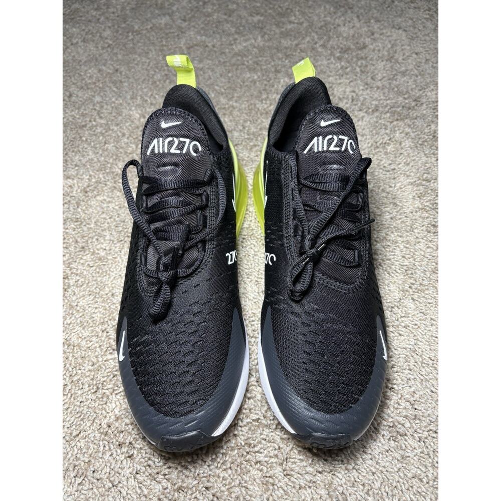 Nike Air Max 270 Light Lemon Twist/Black/White Mens Size 9.5 AH8050-703 NEW - Picture 4 of 5
